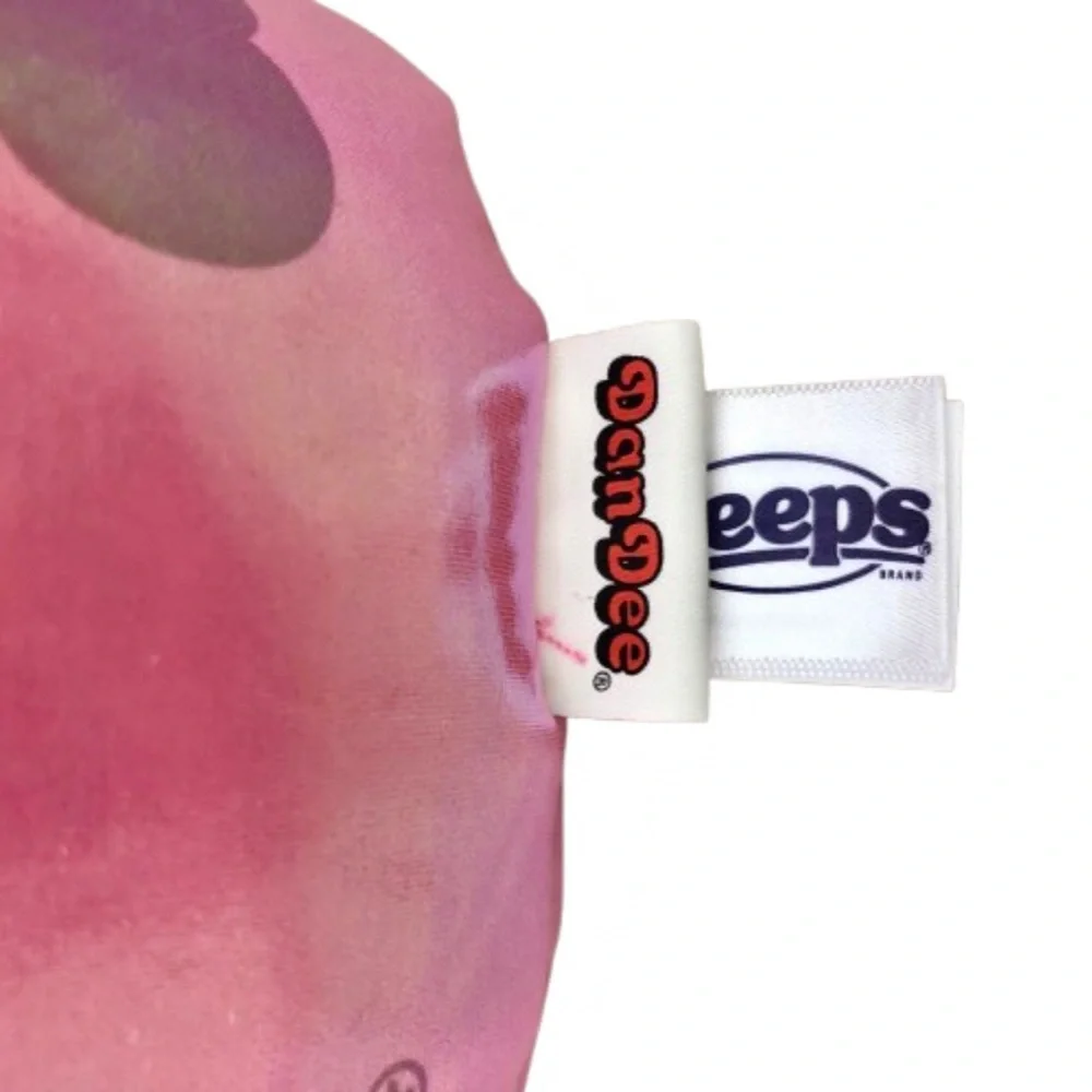 NEW PEEPS Sheen Metallic Bunny Plush Pillow 15" Pink Rare Limited Edition - Picture 6 of 12